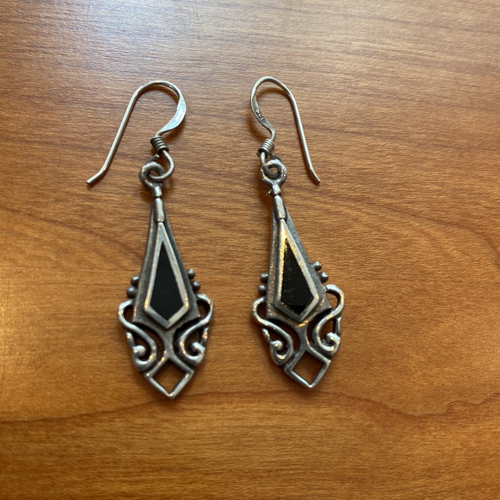 Sterling silver earrings.